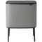 Brabantia Bo Touch Bin nyomófedeles szelektív kuka, 11+23L, acél, betonszürke