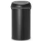 Brabantia Touch Bin nyomófedeles szemetes, 60L, holdfény fekete