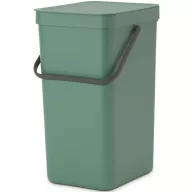   Brabantia Sort & Go konyhai szemetes felnyitható fedővel, 16L, platinazöld