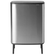   Brabantia Bo Touch Bin Hi nyomófedeles hulladékgyűjtő, lábakon álló, 60L, rozsdamentes, ujjlenyomatmentes