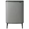 Brabantia Bo Touch Bin Hi nyomófedeles hulladékgyűjtő, lábakon álló, 60L, acél, betonszürke