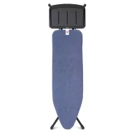   Brabantia vasalódeszka fix tálcával gőzállomásokhoz 124x38cm - B méret, fekete váz, farmerkék huzat