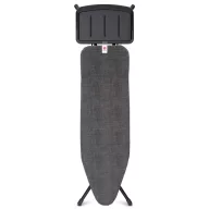   Brabantia vasalódeszka fix tálcával gőzállomásokhoz 124x38cm - B méret, fekete váz, farmerfekete huzat