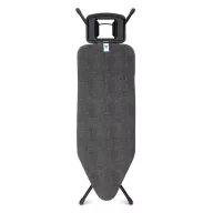   Brabantia vasalódeszka fix támasszal 124x45cm - C méret, fekete váz, farmerfekete huzat