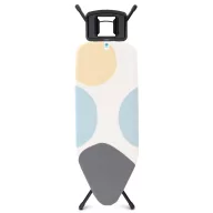   Brabantia vasalódeszka fix támasszal 124x45cm - C méret, fekete váz, tavaszi buborékok huzat