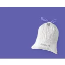 Lila színkóddal jelölt D méretű és formájú Brabantia szemeteszsák.