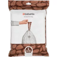   Brabantia PerfectFit méretpontos szemeteszsák, L méret, 40-45L, visszazárható adagoló csomag, 40 zsák/csomag