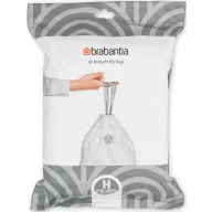   Brabantia PerfectFit méretpontos szemeteszsák, H méret, 50-60L, visszazárható adagoló csomag, 40 zsák/csomag