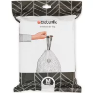   Brabantia PerfectFit méretpontos szemeteszsák, M méret, 60L, visszazárható adagoló csomag, 40 zsák/csomag