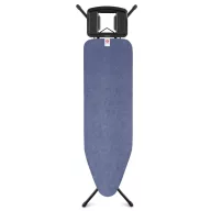   Brabantia vasalódeszka fix támasszal 124x38cm - B méret, fekete váz, farmerkék huzat