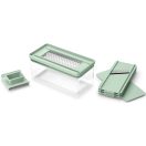 Döntse el, hogy szeletelni vagy reszelni szeretne, és helyezze be a megfelelő lapot a keretbe.