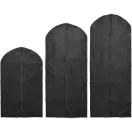   Brabantia Protective Clothes Cover 3db-os ruhavédő huzat szett, 3 méret (M, L, XL), fekete