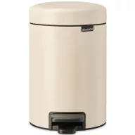   Brabantia NewIcon pedálos szemetes lecsapódásgátló fedővel, 3L, acél, világos bézs