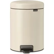   Brabantia NewIcon pedálos szemetes lecsapódásgátló fedővel, 5L, acél, világos bézs
