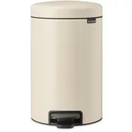 NewIcon pedálos szemetes 12L bézs