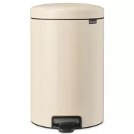   Brabantia NewIcon pedálos szemetes lecsapódásgátló fedővel, 20L, acél, világos bézs