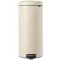 Brabantia NewIcon pedálos szemetes lecsapódásgátló fedővel, 30L, acél, világos bézs
