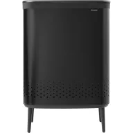   Brabantia Bo Laundry Bin szennyestartó kivehető zsákkal, 2x45L, acél, matt fekete