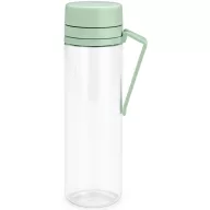   Brabantia Make & Take Water Bottle kulacs gyümölcsszűrővel, akasztós füllel, 0,5L, műanyag, jáde zöld