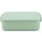 Brabantia Make & Take Lunch Box ebéddoboz clip-on fedővel 1,1L, mikrózható, műanyag, jáde zöld