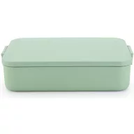   Brabantia Make & Take Lunch Box nagy ebéddoboz clip-on fedővel 2L, mikrózható, műanyag, jáde zöld