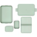 Kompakt mérete ellenére tágas belső térrel rendelkezik, így elegendő helyet biztosít szendvicsek, saláták, gyümölcsök vagy akár meleg ételek számára is.