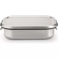   Brabantia Make & Take Lunch Box ebéddoboz szivárgásmentes clip-on fedővel 1,1L, rozsdamentes acél, selyem