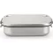 Brabantia Make & Take Lunch Box ebéddoboz szivárgásmentes clip-on fedővel 1,1L, rozsdamentes acél, selyem