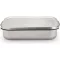 Brabantia Make & Take Lunch Box nagy ebéddoboz áthelyezhető elválasztóval, szivárgásmentes clip-on fedővel 2L, rozsdamentes acél, selyem
