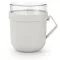 Brabantia Make & Take Soup Mug leveses bögre levesfeltét tároló fedővel, mikrózható, műanyag, 0,6L, világosszürke