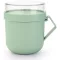 Brabantia Make & Take Soup Mug leveses bögre levesfeltét tároló fedővel, mikrózható, műanyag, 0,6L, jáde zöld