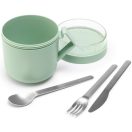 A 0,6 literes űrtartalmának köszönhetően bőséges adag étel fér el benne.