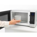 Hőálló műanyag anyagának köszönhetően mikrohullámú sütőben is melegíthető.