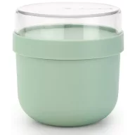   Brabantia Make & Take Breakfast Bowl utazó reggeliző csésze müzli tároló fedővel 0,5L, műanyag, jáde zöld