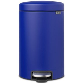   Brabantia NewIcon pedálos szemetes lecsapódásgátló fedővel, 12L, acél, kobaltkék