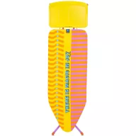   Brabantia vasalódeszka fix tálcával gőzállomásokhoz 124x45cm - C méret, sárga váz, Yinka Ilori huzat