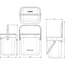 209888 Brabantia Sort & Go konyhai szemetes CAD rajza.