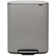   Brabantia Bo Pedal Bin pedálos szemetes, 60L, acél, betonszürke