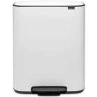   Brabantia Bo Pedal Bin pedálos szelektív kuka, 2x30L, acél, fehér
