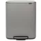 Brabantia Bo Pedal Bin pedálos szelektív kuka, 2x30L, acél, betonszürke