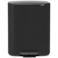   Brabantia Bo Pedal Bin pedálos szelektív kuka, 2x30L, acél, matt fekete