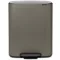 Brabantia Bo Pedal Bin pedálos szelektív kuka, 2x30L, acél, platinaszürke