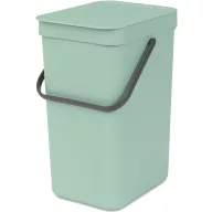   Brabantia Sort & Go konyhai szemetes felnyitható fedővel, 12L, jáde zöld
