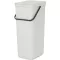 Brabantia Sort & Go konyhai szemetes felnyitható fedővel, 40L, világosszürke