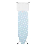   Brabantia vasalódeszka fix tálcával gőzállomásokhoz 124x38cm - B méret, fehér váz, friss fuvallat huzat