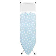   Brabantia vasalódeszka fix tálcával gőzállomásokhoz 124x45cm - C méret, fehér váz, friss fuvallat huzat