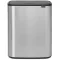 Brabantia Bo Touch Bin nyomófedeles szelektív szemetes, 2x30L, rozsdamentes, ujjlenyomatmentes
