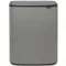 Brabantia Bo Touch Bin nyomófedeles szelektív szemetes, 2x30L, acél, betonszürke