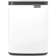   Brabantia Bo Waste Bin szemetes felnyitható fedővel, fali/álló, 7L, acél, fehér