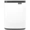 Brabantia Bo Waste Bin szemetes felnyitható fedővel, fali/álló, 7L, acél, fehér